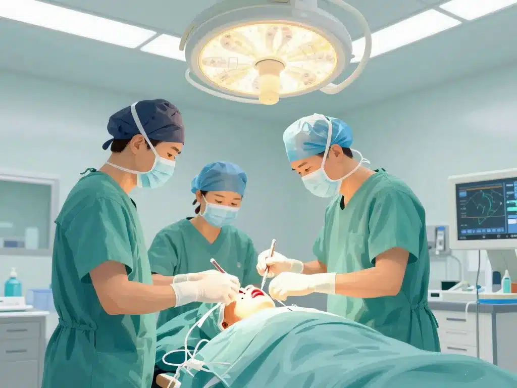 Illustration opération ablation thyroide techniques modernes