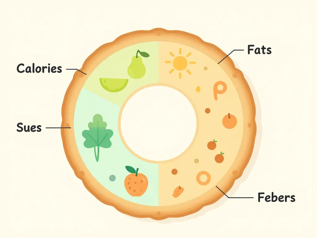 diagramme composants biscuit moins calorique
