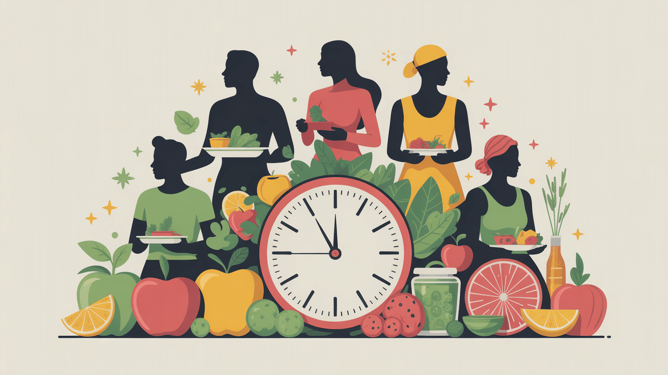 Comment pratiquer le jeune intermittent illustration vectorielle équilibre