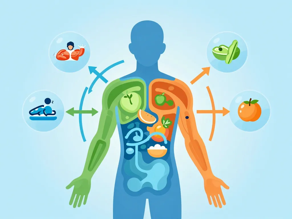 Schéma conceptuel pour comment relancer le metabolisme chaque jour