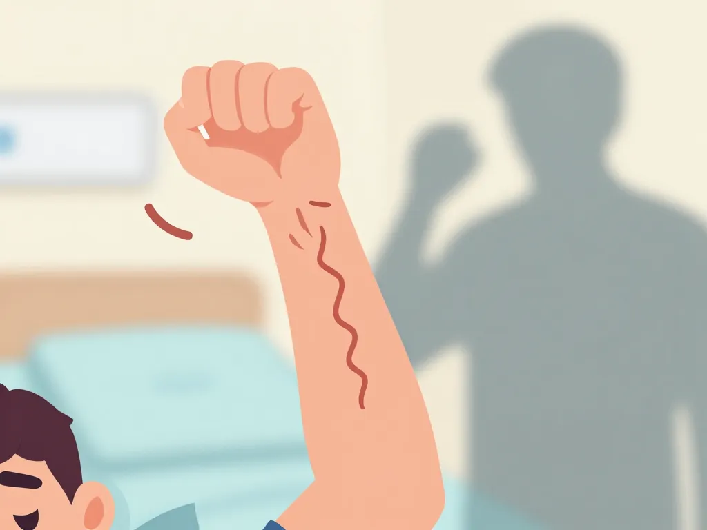 Illustration stylisée comment se casser le bras conséquences