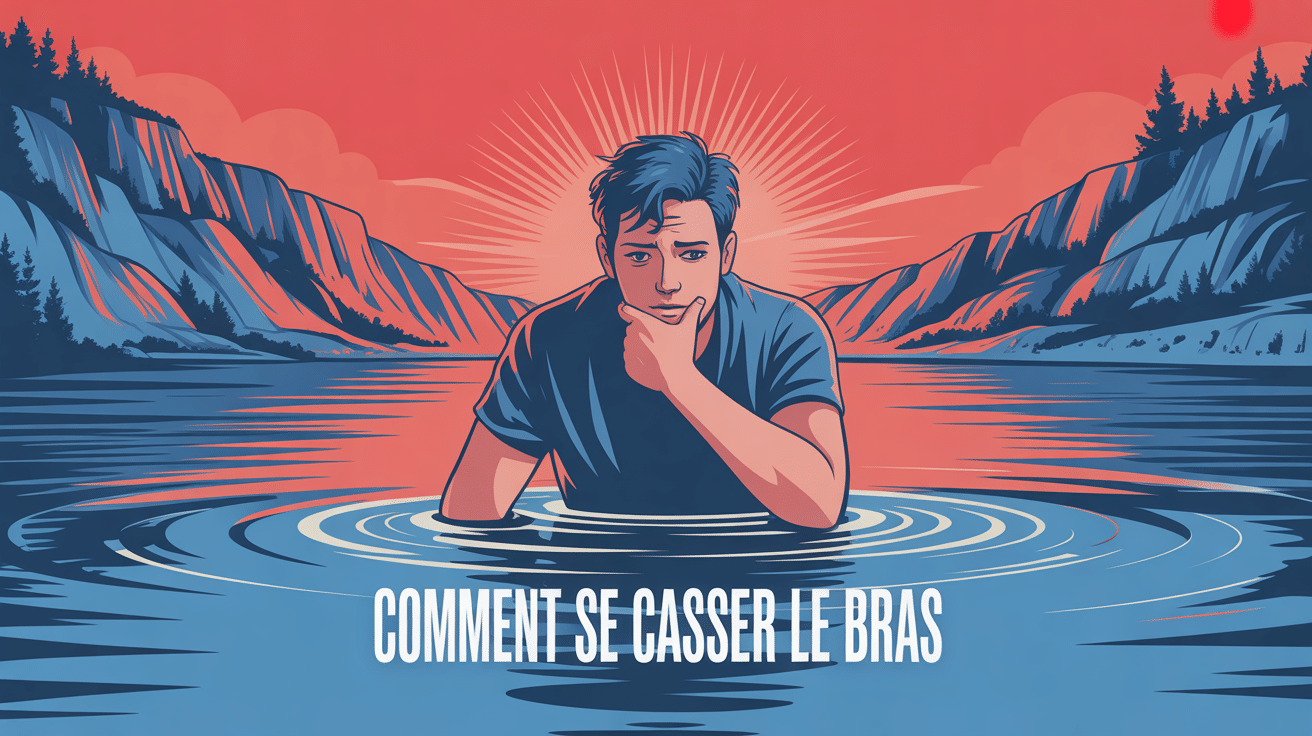 Illustration de détresse comment se casser le bras