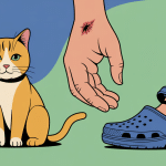 image complications morsure de chat main blessée crocs