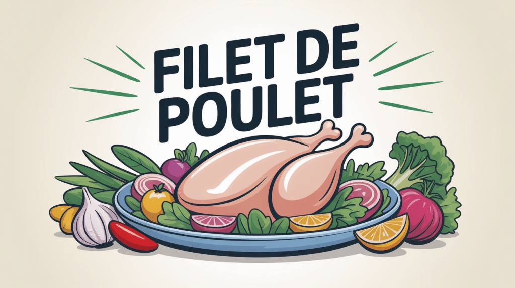 filet de poulet proteines assiette équilibrée