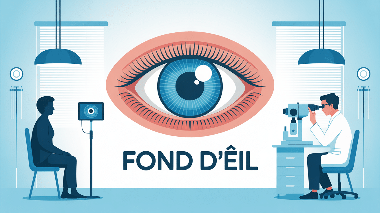 fond d'oeil combien de temps sans voir illustration examen oeil