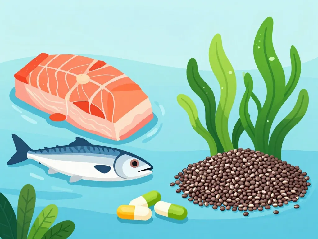 sources omega 3 epa and dha poissons algues graines
