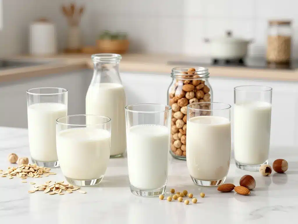 remplacer le lait de vache par quoi lait végétal soja avoine amande