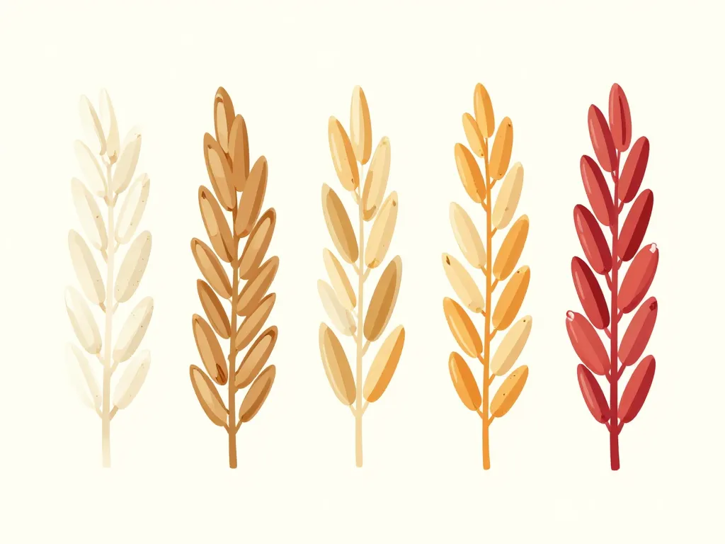 riz proteine 100 g comparaison visuelle riz blanc complet sauvage basmati