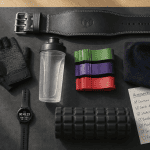 Accessoire pour sport sur tapis de gym gris