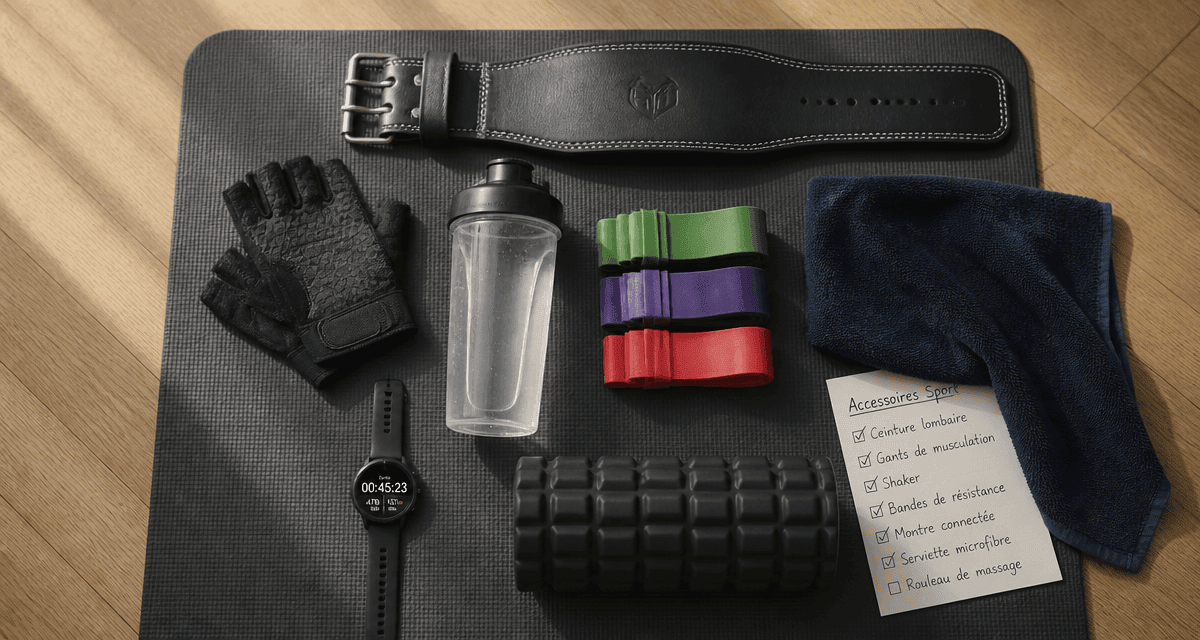 Accessoire pour sport sur tapis de gym gris
