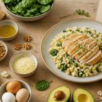 aliments pauvre en glucide sur table