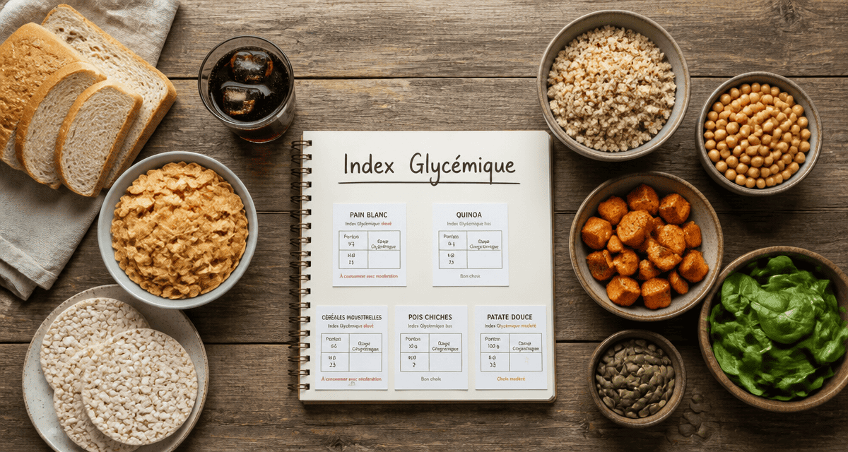 aliments riches en glucides a eviter sur une table