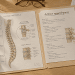 schéma arthrose zygapophysaire sur bureau médical