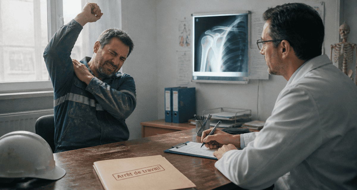bursite épaule arrêt de travail médecin