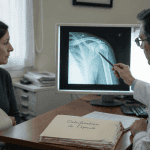 calcification épaule arret de travail radiographie médecin