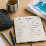 Chaud ou froid pour mal de dos, bouillotte et poche de glace sur table