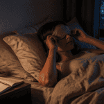 comment trouver le sommeil rapidement femme avec masque de sommeil