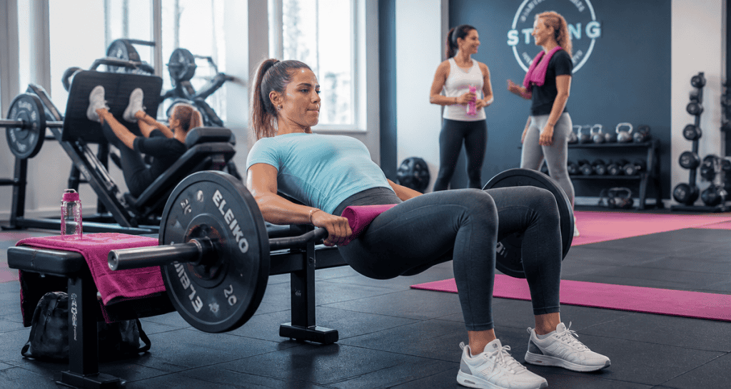 femme salle de sport entraînement convivial