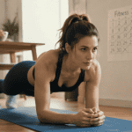 femmes fitness gainage maison calendrier