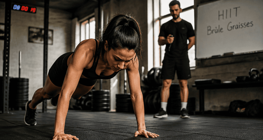 hiit perte de poids femme burpees