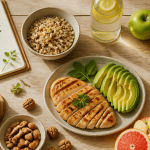 maigrir du ventre alimentation table aliments sains