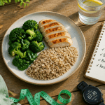 Maigrir vite et bien assiette équilibrée légumes poulet quinoa