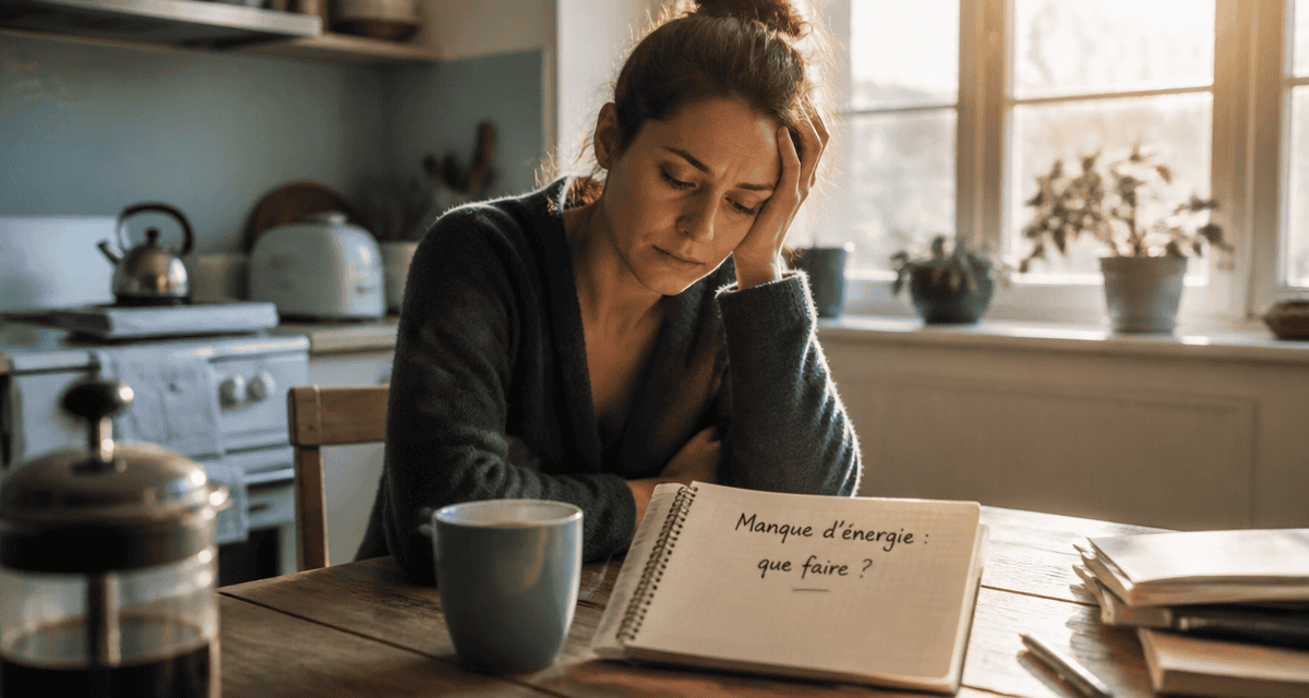manque d energie que faire femme fatiguee tasse cafe