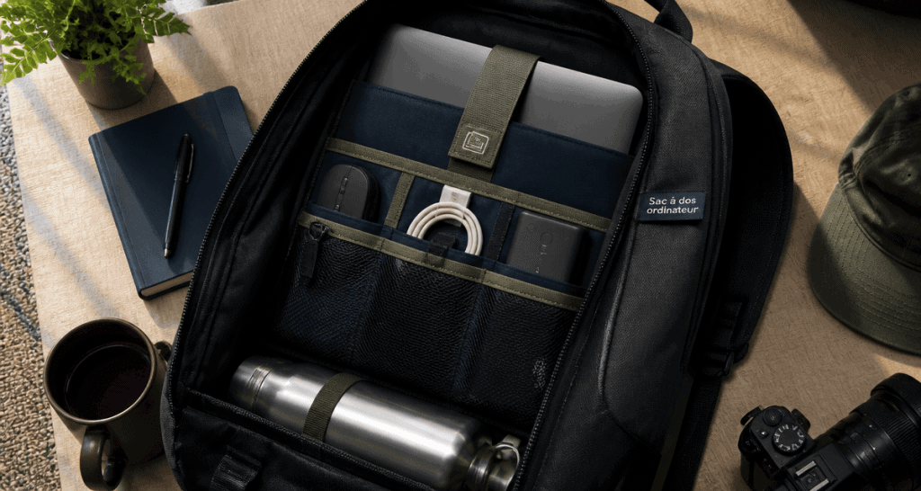 meilleur sac a dos ordinateur portable compartiment protege accessoires