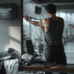musculation le matin homme s’étire