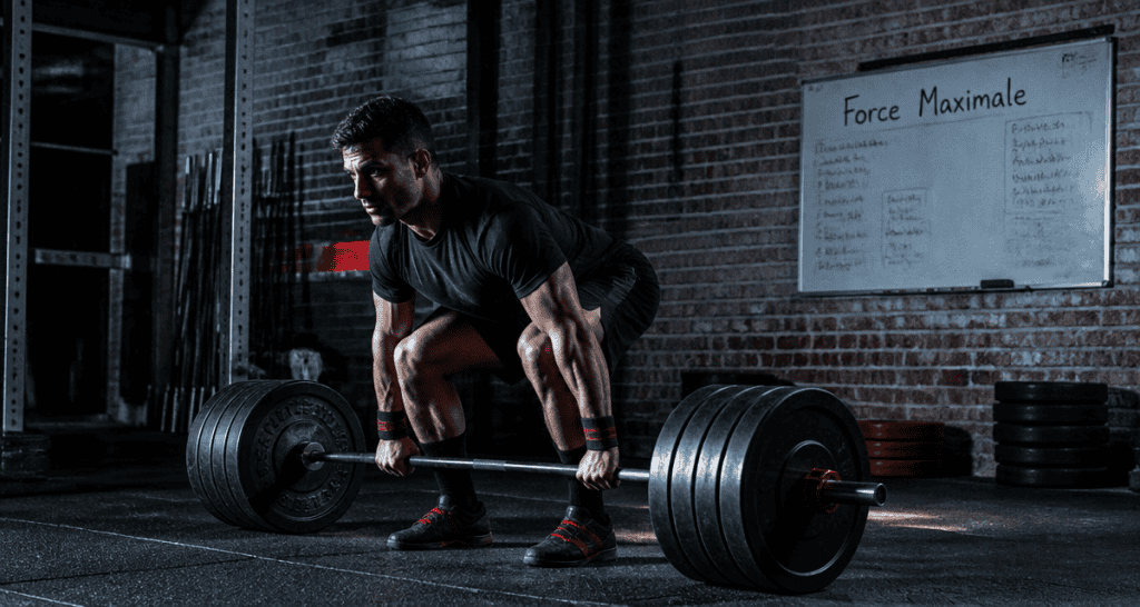 musculation pour la force athlète barre
