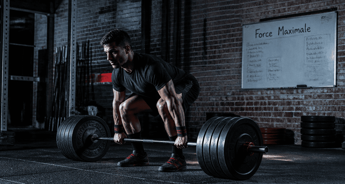 musculation pour la force athlète barre