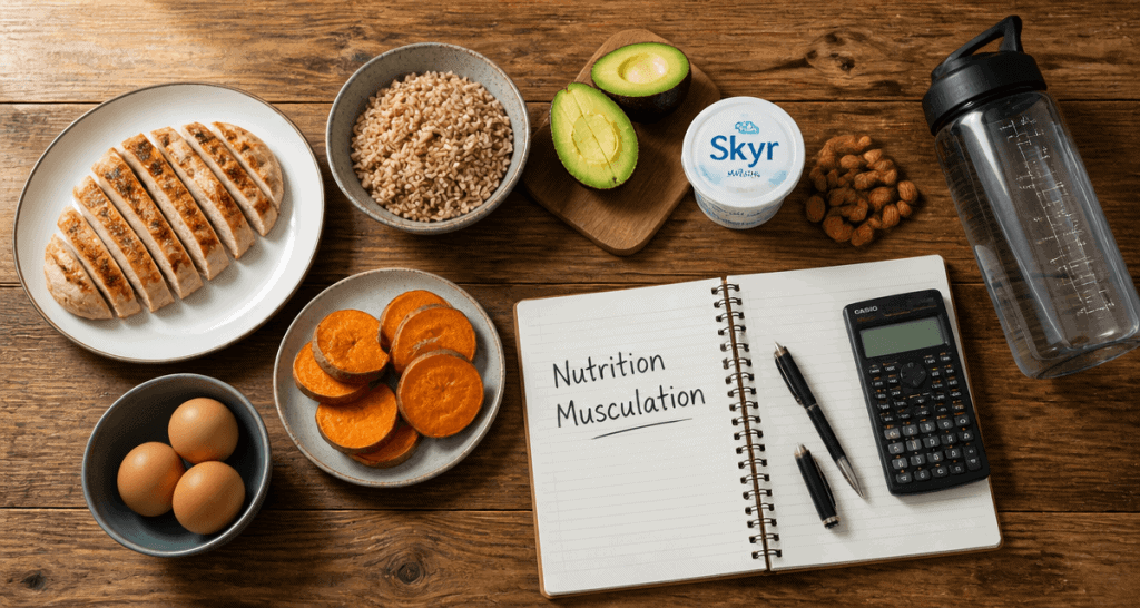 nutrition pour la musculation table aliments