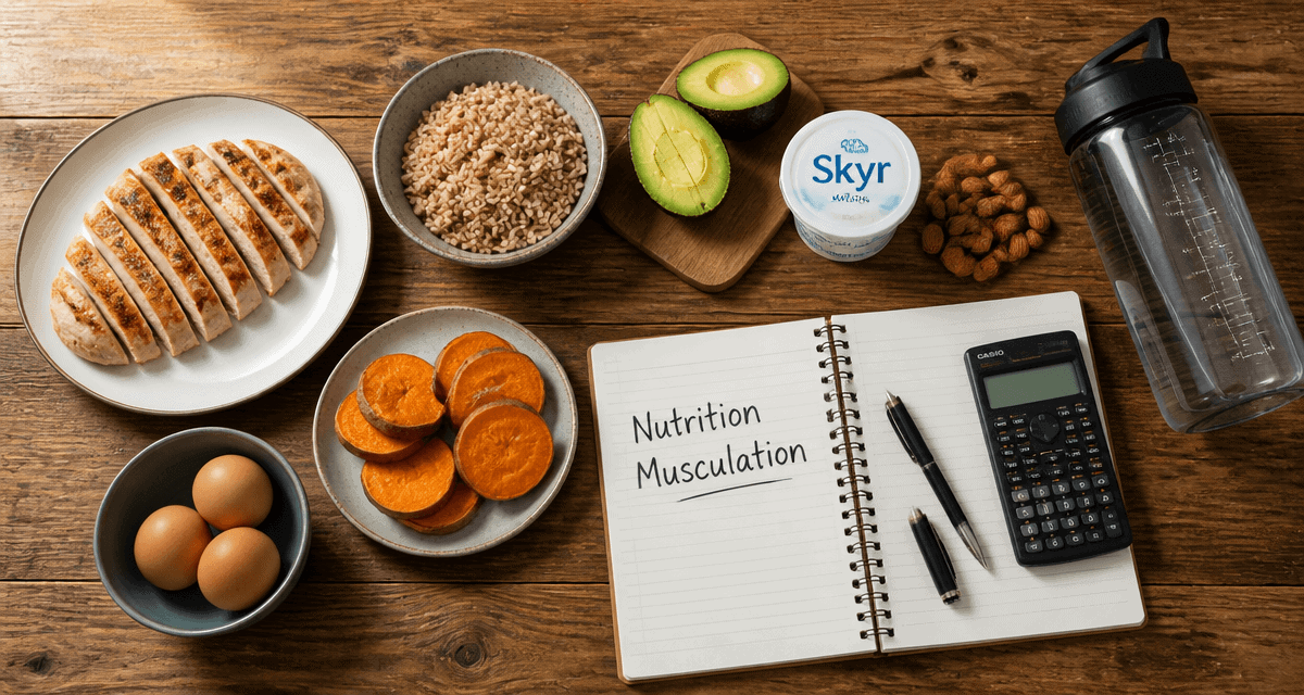 nutrition pour la musculation table aliments
