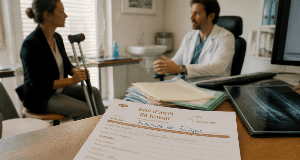peut on travailler avec une fracture de fatigue en consultation