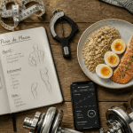prise de masse musculaire avec repas et carnet d’entraînement