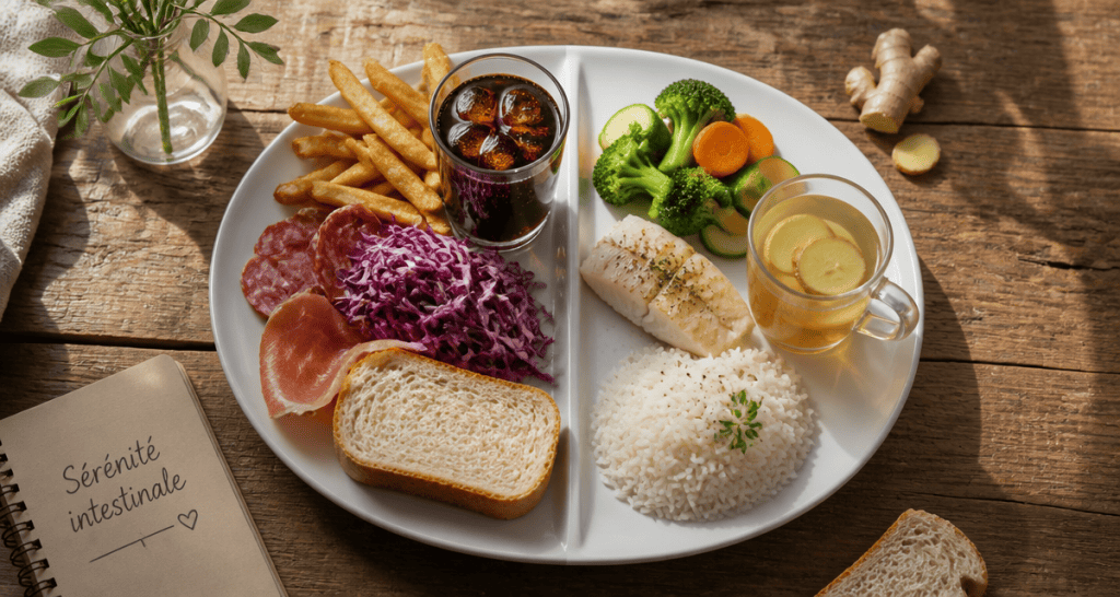 probleme de digestion aliments a eviter assiette alternatives digestes