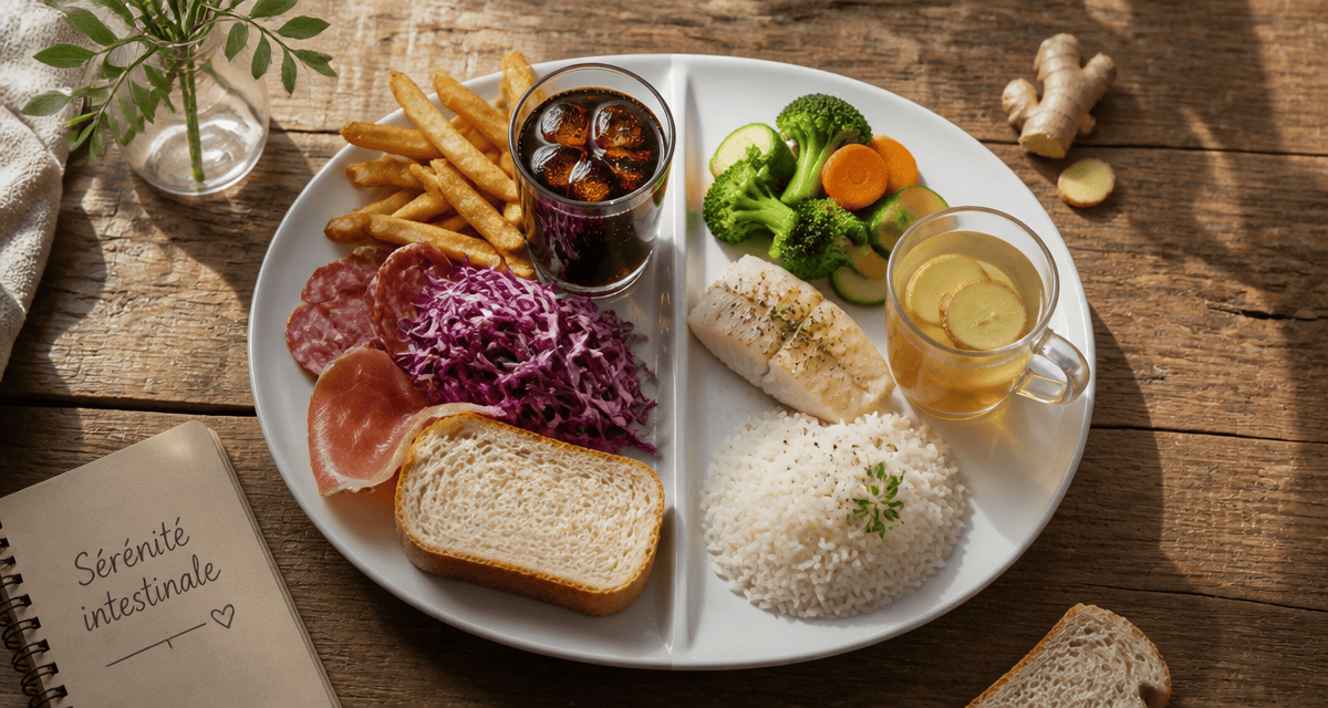 probleme de digestion aliments a eviter assiette alternatives digestes