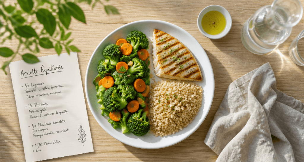 que faut il manger pour perdre du poids assiette équilibrée