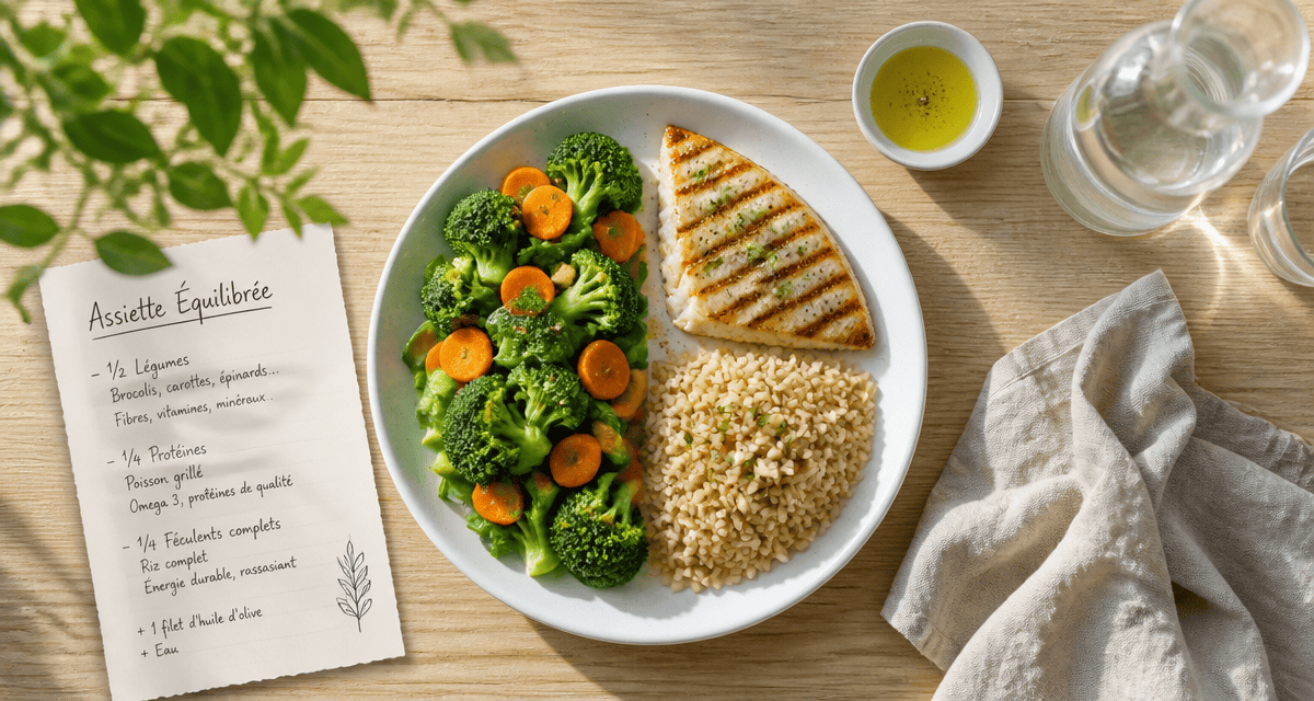 que faut il manger pour perdre du poids assiette équilibrée