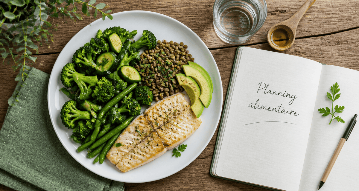 quoi manger en regime assiette protéines fibres légumes
