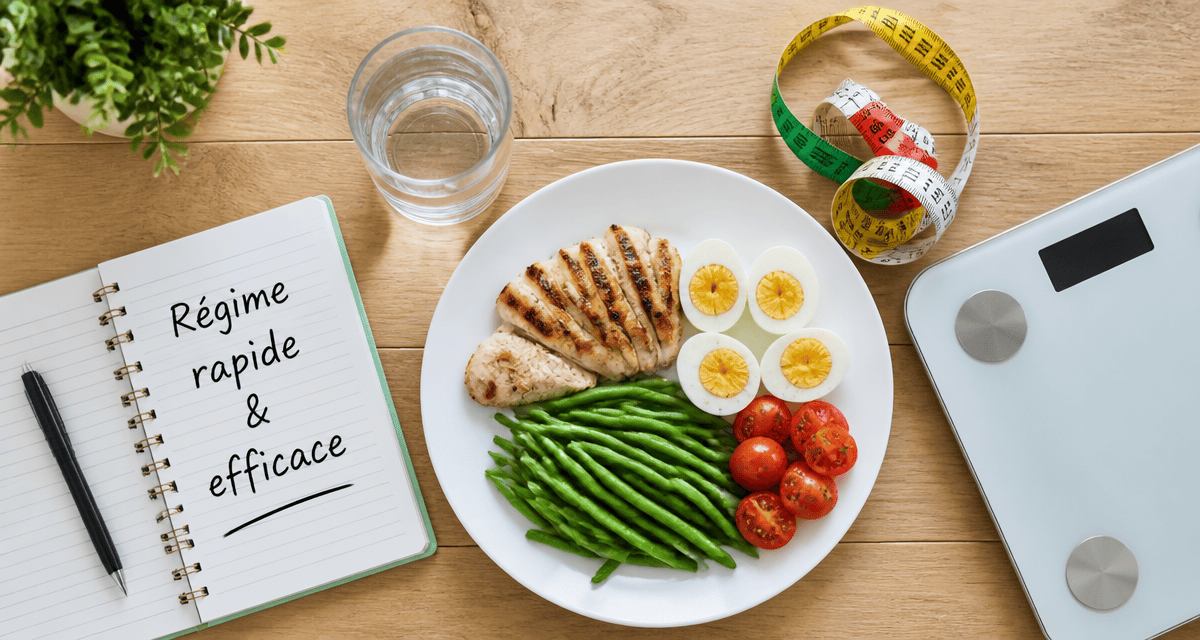 regime rapide et efficace repas diététique