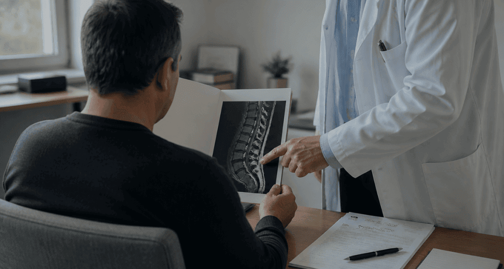 sténose foraminale arret de travail médecin dossier
