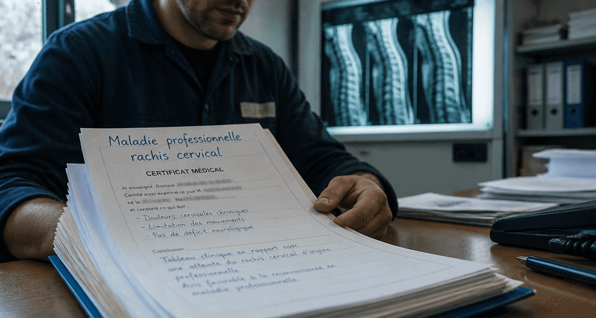 tableau maladie professionnelle rachis cervical dossier radio