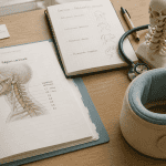Schéma vertiges dus aux cervicales sur bureau médical