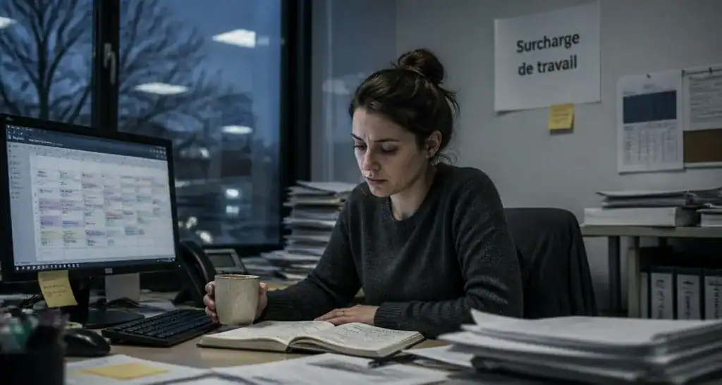 augmentation de la charge de travail sans contrepartie salariée fatiguée