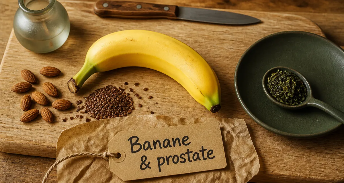 Banane et prostate : banane et graines, éclairage naturel