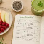banane et triglycérides sur table santé