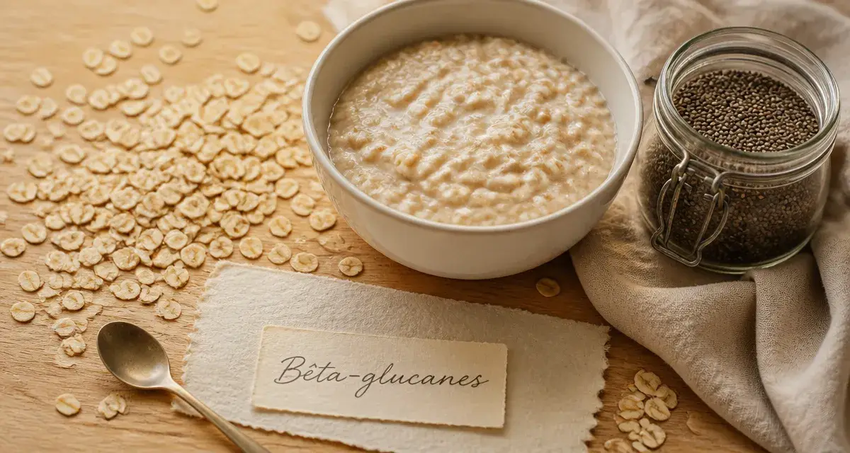 Bienfaits de l avoine : bêta-glucanes, bol de porridge à l avoine