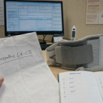 Discopathie L4-L5 arrêt de travail, cabinet médical et dossier de soins