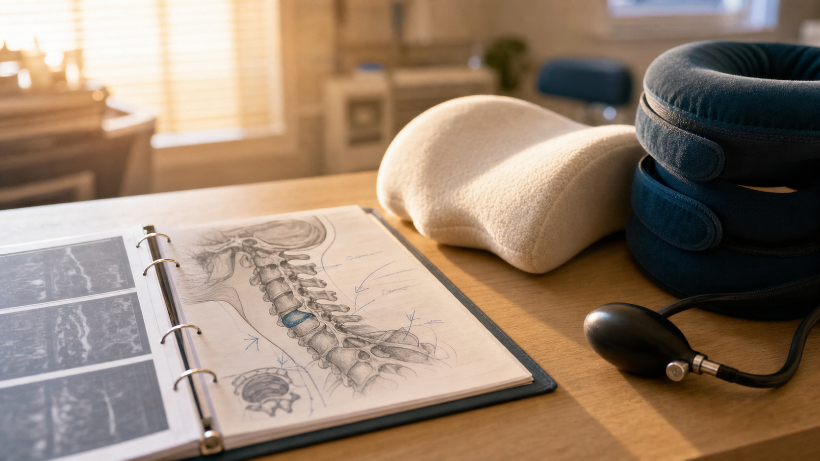 Schéma hernie c5 c6 et discopathie cervicale sur dossier médical